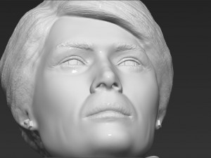 melania trump bust ready for full color 3d printing 3D Print Model