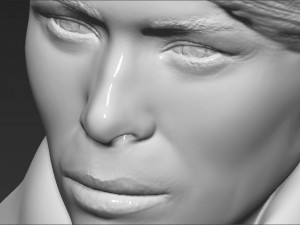 melania trump bust ready for full color 3d printing 3D Print Model