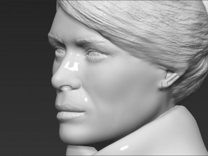 melania trump bust ready for full color 3d printing 3D Print Model