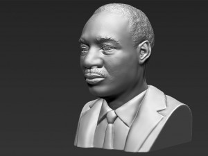 martin luther king bust 3d printing ready stl obj 3D 打印模型