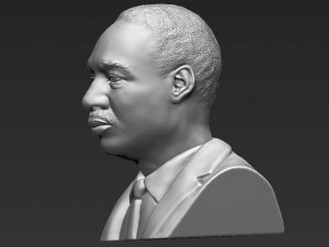 martin luther king bust 3d printing ready stl obj 3D 打印模型