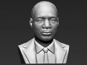 martin luther king bust 3d printing ready stl obj 3D 打印模型