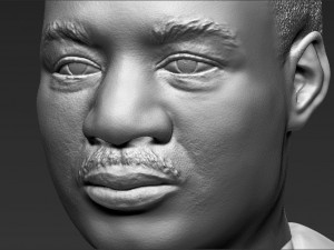 martin luther king bust 3d printing ready stl obj 3D 打印模型