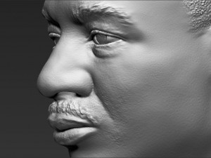 martin luther king bust 3d printing ready stl obj 3D 打印模型