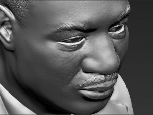 martin luther king bust 3d printing ready stl obj 3D 打印模型