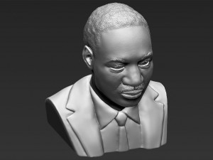martin luther king bust 3d printing ready stl obj 3D 打印模型