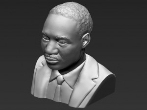 martin luther king bust 3d printing ready stl obj 3D 打印模型