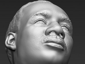 martin luther king bust 3d printing ready stl obj 3D 打印模型