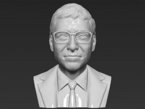bill gates bust 3d printing ready stl obj 3D Print Model