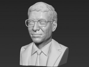 bill gates bust 3d printing ready stl obj 3D Print Model