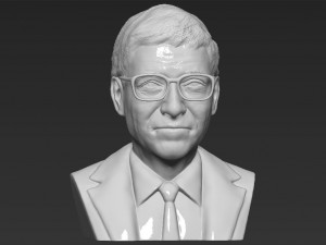 bill gates bust 3d printing ready stl obj 3D Print Model