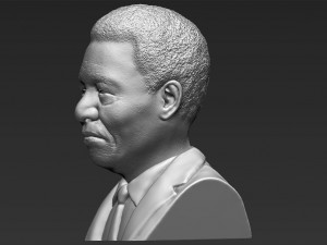 nelson mandela bust 3d printing ready stl obj 3Dプリントモデル