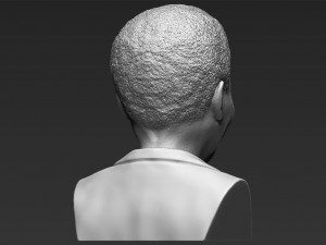 nelson mandela bust 3d printing ready stl obj 3Dプリントモデル