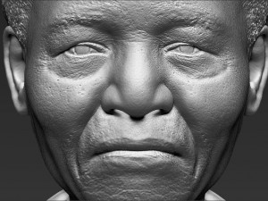 nelson mandela bust 3d printing ready stl obj 3Dプリントモデル