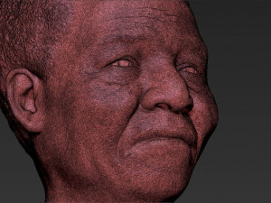 nelson mandela bust 3d printing ready stl obj 3Dプリントモデル