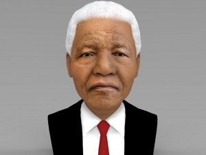 nelson mandela bust ready for full color 3d printing 3D Print Model