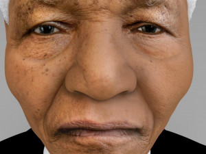 nelson mandela bust ready for full color 3d printing 3D प्रिंट मॉडल