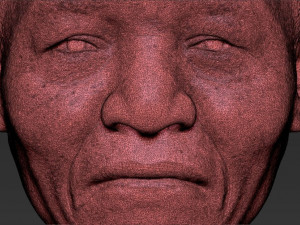 nelson mandela bust ready for full color 3d printing 3D प्रिंट मॉडल