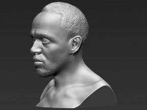 usain bolt bust 3d printing ready stl obj 3D 打印模型