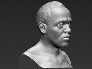 usain bolt bust 3d printing ready stl obj 3D 打印模型
