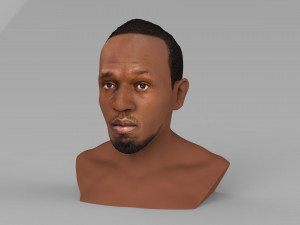 usain bolt bust ready for full color 3d printing 3D Print Model