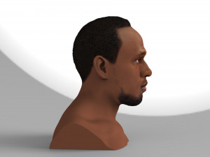 usain bolt bust ready for full color 3d printing 3D Print Model