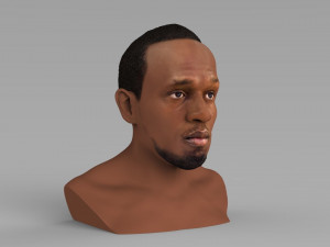 usain bolt bust ready for full color 3d printing 3D Print Model