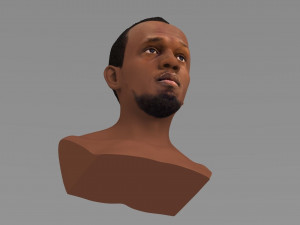 usain bolt bust ready for full color 3d printing 3D Print Model