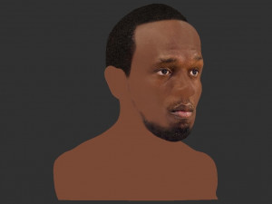 usain bolt bust ready for full color 3d printing 3D Print Model