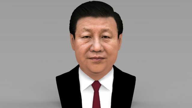 xi jinping bust ready for full color 3d printing 3D 打印模型 .c4d .max .obj .3ds .fbx .stl .blend 