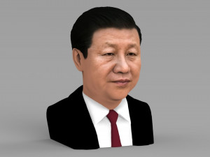 xi jinping bust ready for full color 3d printing 3D 打印模型
