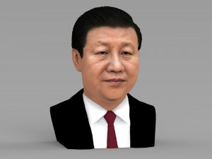 xi jinping bust ready for full color 3d printing 3D 打印模型