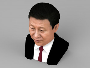 xi jinping bust ready for full color 3d printing 3D 打印模型