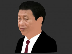 xi jinping bust ready for full color 3d printing 3D 打印模型