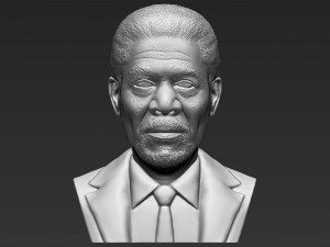 morgan freeman bust 3d printing ready stl obj 3D Print Model