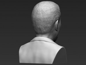 morgan freeman bust ready for full color 3d printing 3D प्रिंट मॉडल
