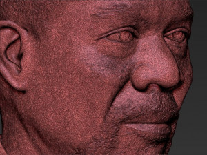 morgan freeman bust ready for full color 3d printing 3D प्रिंट मॉडल