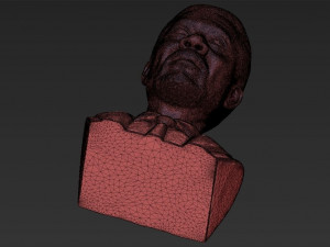 morgan freeman bust ready for full color 3d printing 3D प्रिंट मॉडल