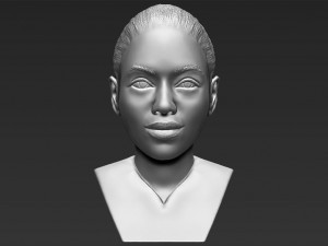 beyonce knowles bust 3d printing ready stl obj 3D Baskı Modeli