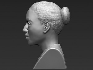 beyonce knowles bust ready for full color 3d printing Modèles 3D en vedette