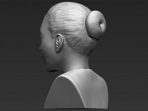 beyonce knowles bust ready for full color 3d printing Modèles 3D en vedette