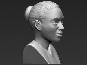 beyonce knowles bust ready for full color 3d printing Modèles 3D en vedette