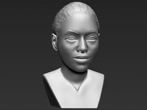 beyonce knowles bust ready for full color 3d printing Modèles 3D en vedette