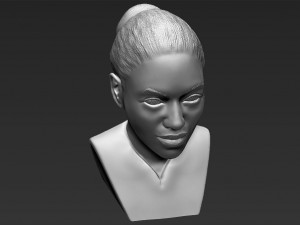 beyonce knowles bust ready for full color 3d printing Modèles 3D en vedette
