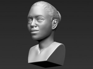 beyonce knowles bust ready for full color 3d printing Modèles 3D en vedette