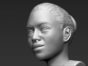 beyonce knowles bust ready for full color 3d printing Modèles 3D en vedette