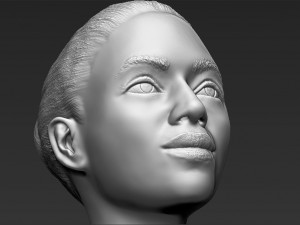 beyonce knowles bust ready for full color 3d printing Modèles 3D en vedette