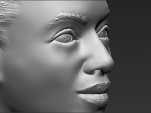 beyonce knowles bust ready for full color 3d printing Modèles 3D en vedette