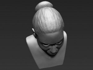 beyonce knowles bust ready for full color 3d printing Modèles 3D en vedette