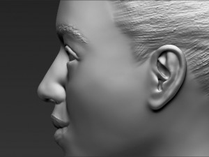 beyonce knowles bust ready for full color 3d printing Modèles 3D en vedette